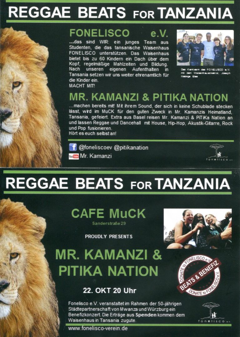 Reggae Beats for Tanzania